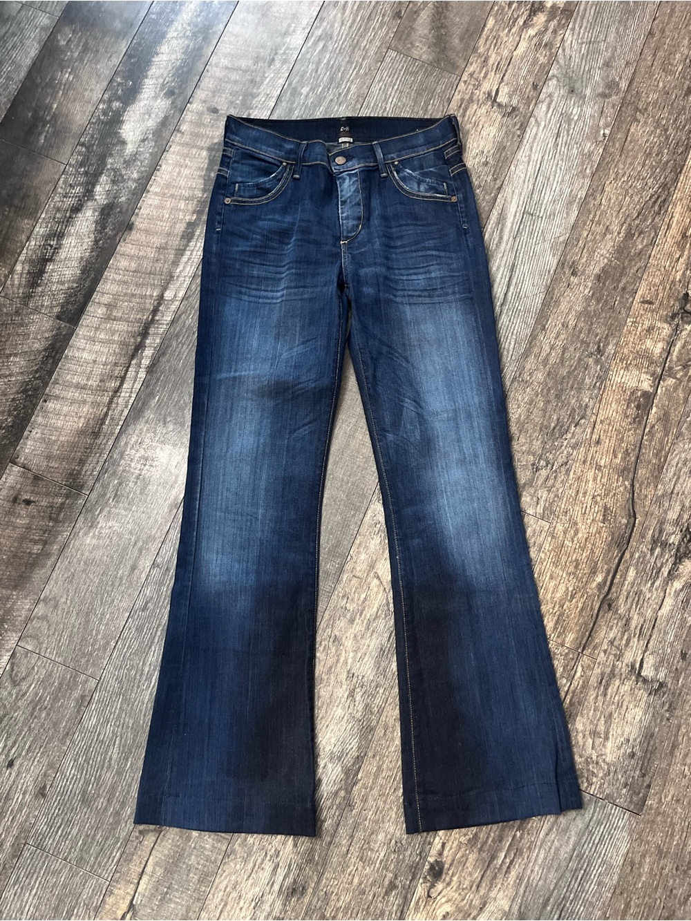 Citizens of Humanity Hutton Mid Rise Wide Leg Flare Jeans - 28